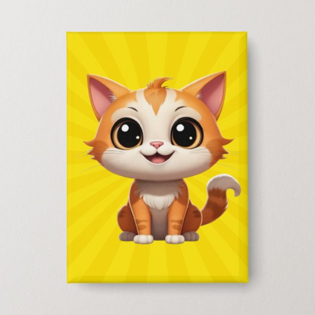 Cute Orange Cat Cartoon Style Character-89738 (Front)