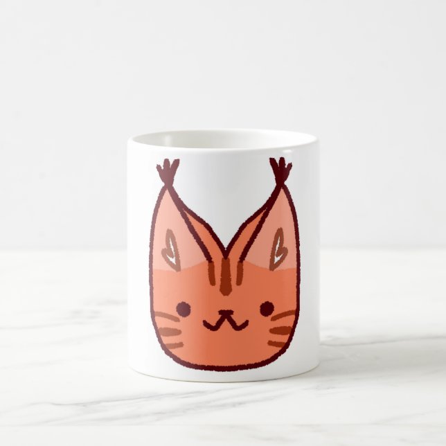 Cute Orange Cat Mug (Center)
