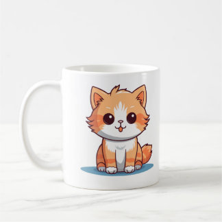Cute Orange Cat Mug – Adorable Cat Coffee Cup