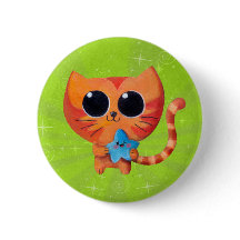 Cute Orange Cat with Star