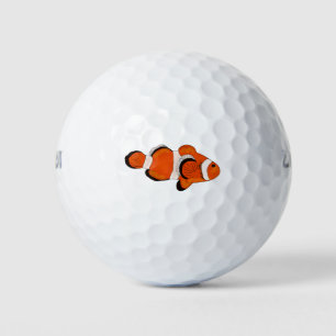 Cute Orange Clown Fish Golf Balls