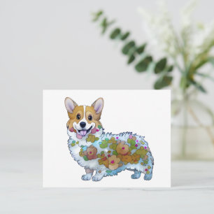 Cute Orange corgi for a positive mood Postcard