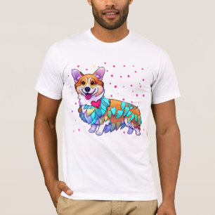 Cute Orange corgi for  a positive mood   T-Shirt