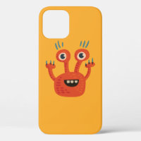 Cute Orange Creature Kawaii Cartoon Character Kids