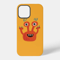 Cute Orange Creature Kawaii Cartoon Character Kids