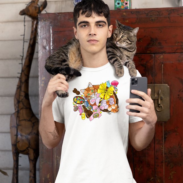 Cute Orange Easter Cat T-Shirt (Creator Uploaded)