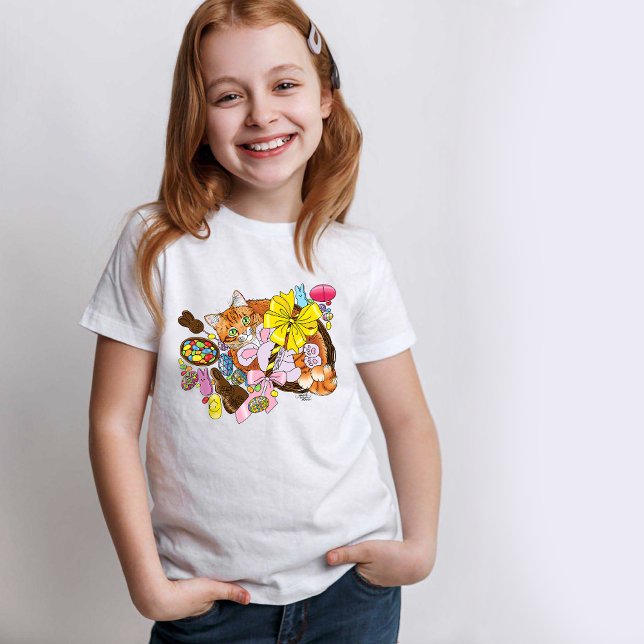 Cute Orange Easter Cat T-Shirt (Creator Uploaded)