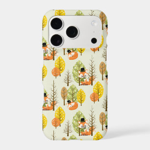 Cute Orange Fox Autumn Trees Forest Hipster