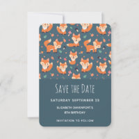 Cute Orange Fox Pattern