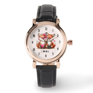 Cute Orange Foxes in Love Watch