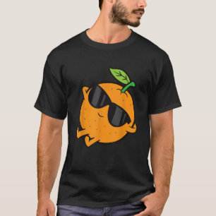 Cute Orange Fruit Relaxing Lazy Orange T-Shirt