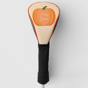 Cute Orange Gender Neutral Pumpkin Custom Golf Head Cover