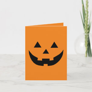 Cute orange jack o lantern funny Halloween Invitation