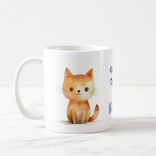 Cute Orange Kitten Childless Cat Lady for Kamala  Coffee Mug