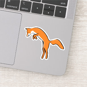 Cute Orange Leaping Fox