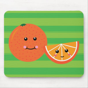 Cute Orange Mouse Pad