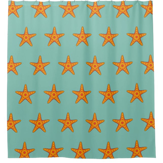 Cute Orange Starfish Cartoon (Front)