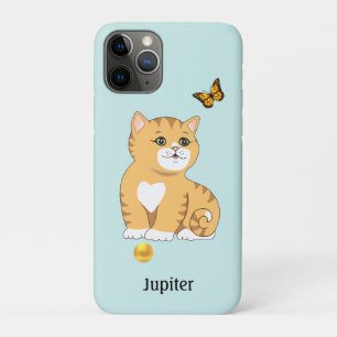 Cute Orange Tabby Kitty Cat iPhone 11 Pro Case