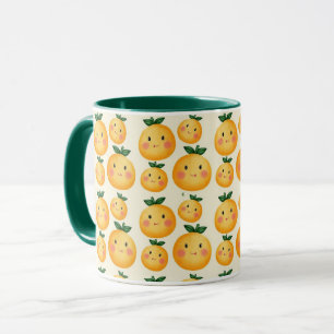 Cute oranges fruits mug