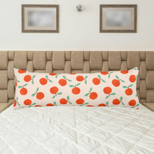 Cute oranges Mediterranean fruit Body Pillow