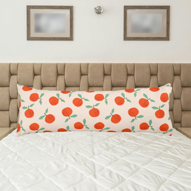 Cute oranges Mediterranean fruit Body Pillow (Creator Uploaded)