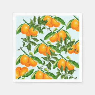 Cute Oranges Paper Napkins