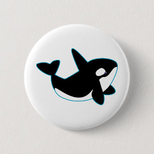 Cute Orca (Killer Whale) 2 Inch Round Button