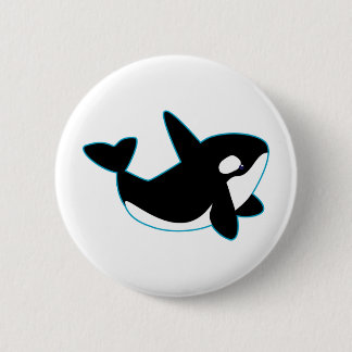 Cute Orca (Killer Whale) 2 Inch Round Button