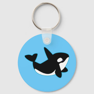 Cute Orca (Killer Whale) Keychain