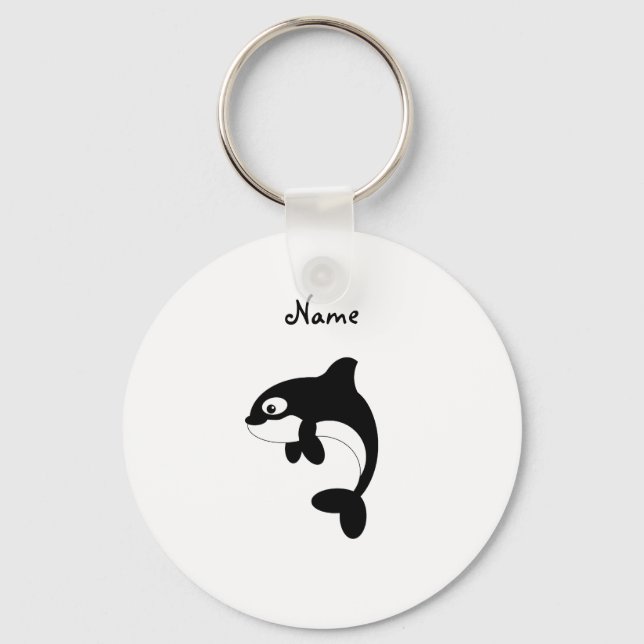 Cute orca whale keychain (Front)