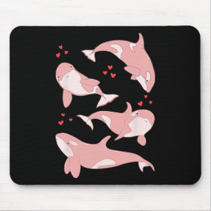 Cute Orca Whale Marine Biologist Sea Animals Valen Mouse Pad