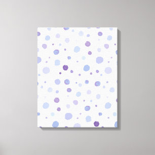 Cute Organic Brushstroke Dot Artwork Canvas Print