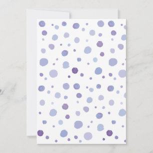 Cute Organic Brushstroke Dot Artwork Invitation