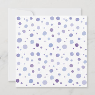 Cute Organic Brushstroke Dot Artwork Invitation
