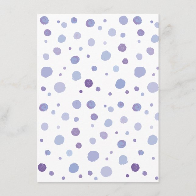 Cute Organic Brushstroke Dot Artwork Menu (Front)