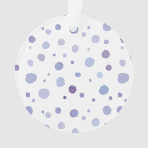 Cute Organic Brushstroke Dot Artwork Ornament