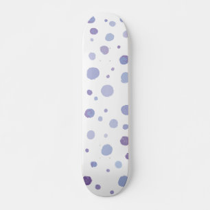 Cute Organic Brushstroke Dot Artwork Skateboard