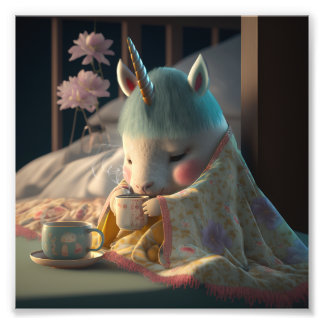 cute oriental Unicorn T-Shirt Photo Print