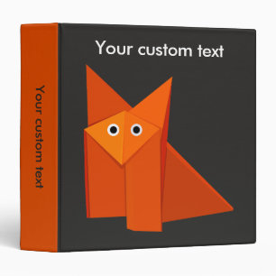 Cute Origami Fox Binder