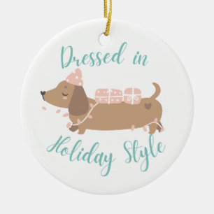 Cute ornament featuring Wiener Dog