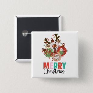 Cute ornaments - Merry christmas 2 Inch Square Button