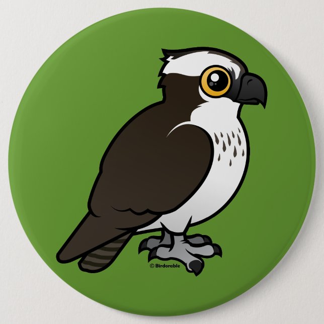Cute Osprey 6 Inch Round Button (Front)