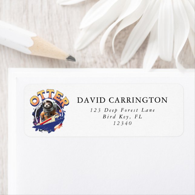 Cute Otter Astronaut Navette spatiale Cadet (En situation)