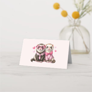 Cute Otter Couple in Love Place Card