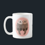 Cute Otter Couple Love Customized with name Coffee Mug<br><div class="desc">Cute otter couple mug. From silly jokes to serious romantic statements, MiKa Art Zazzle shop has something for everyone. Canadiana, Japanese gifts, jewelry, cases for electronic devices, fun buttons, mug cups, ornaments, cards and posters….. Please take some time and look around. You may even find something you didn't know you...</div>