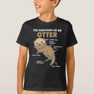 Cute Otter Explanation Anatomy Of An Otter T-Shirt