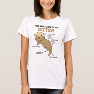 Cute Otter Explanation Anatomy Of An Otter T-Shirt