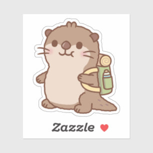 Cute Otter Goes Hiking