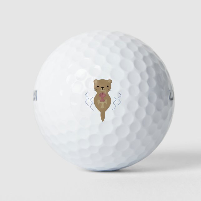 Cute Otter Golf Balls (Front)