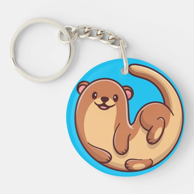 Cute Otter Keychain (Front)
